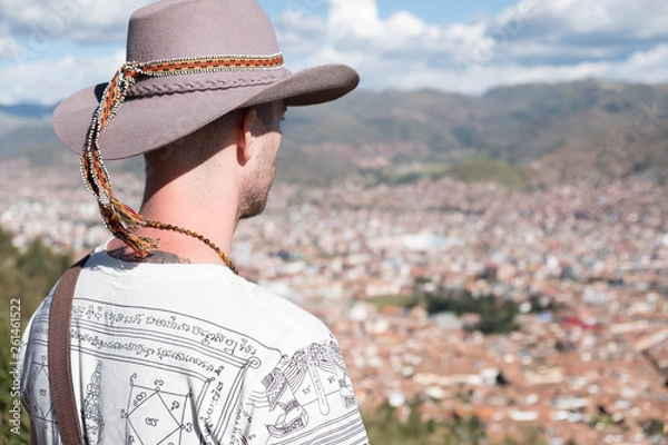 Obraz young man in hat