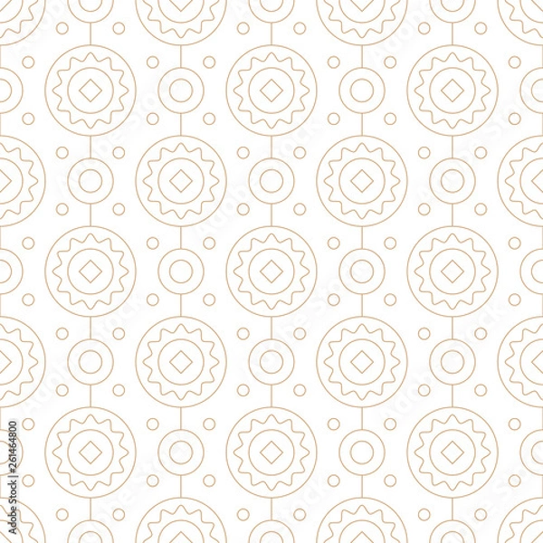 Fototapeta Seamless geometric pattern, elegant and repeatable tiles