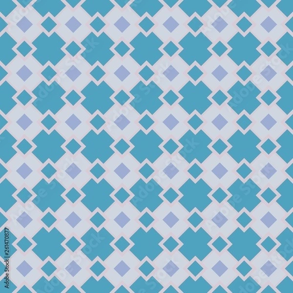 Fototapeta Abstract vector seamless pattern  for fabric, textile, wrapping paper, wallpaper, web design, background. 
