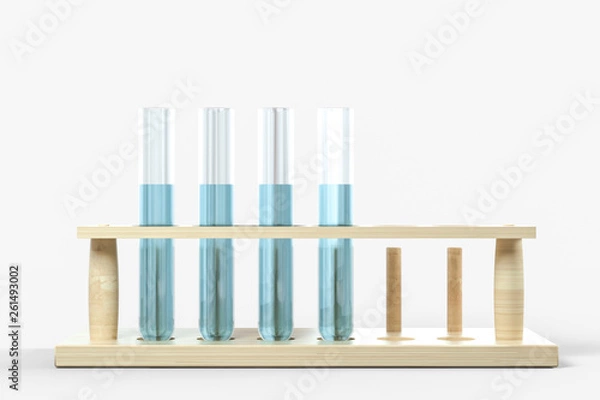 Fototapeta 3d rendering, biotechnological laboratory equipment background