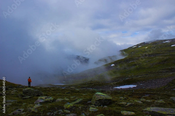 Obraz Hiking in the nature of Norway