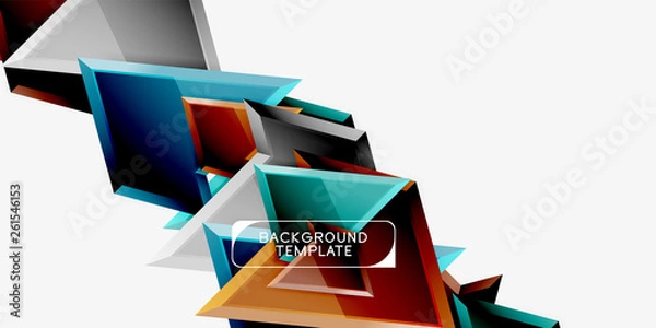 Obraz Geometric minimal design background