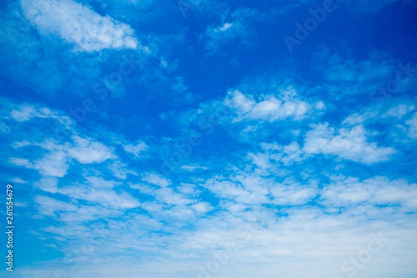 Obraz blue sky with clouds . nature background