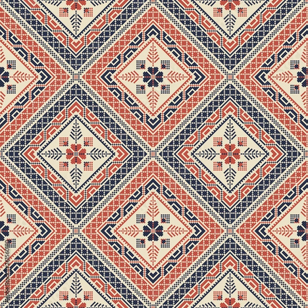 Fototapeta Palestinian embroidery pattern 147