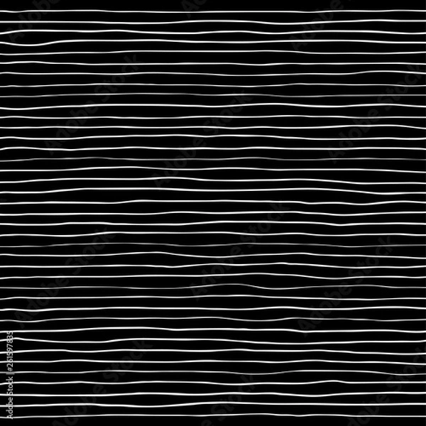 Obraz Hand made striped black and white pattern