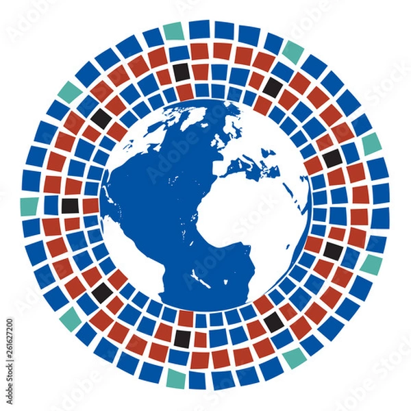 Fototapeta Earth - building concept
