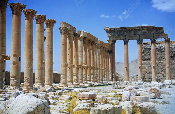 Obraz Ruiny starożytnego miasta Palmyra