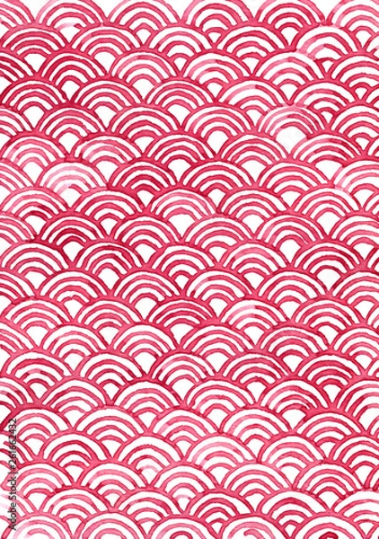 Obraz 模様を描いた水彩画