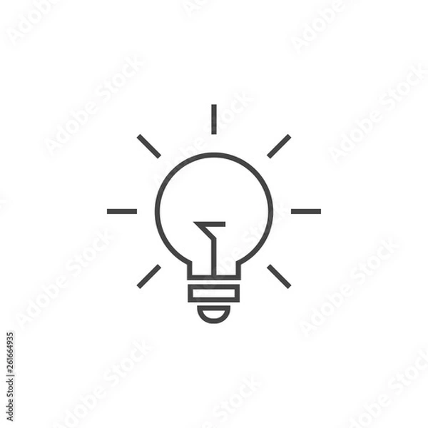 Obraz Lightbulb graphic design template vector isolated
