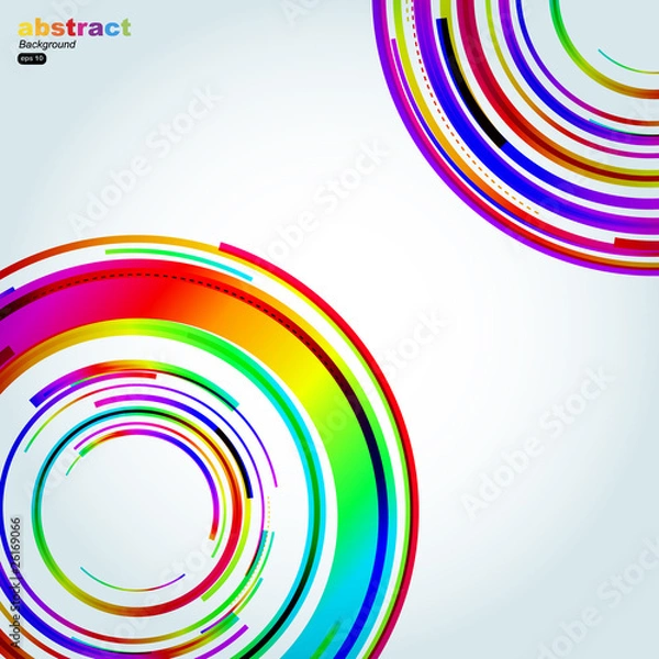 Obraz Abstract technology circles