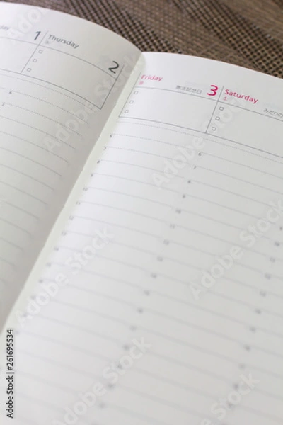 Obraz 5月のスケジュールノート