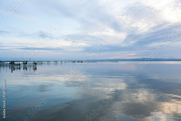 Obraz sunset over lake