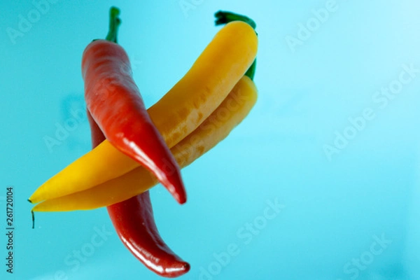 Obraz Red and yellow chili pepper