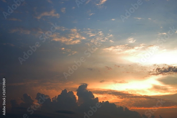 Obraz sunset in the sky