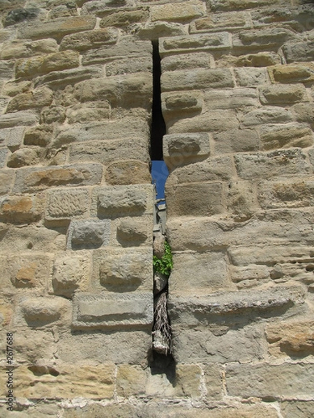 Obraz carcassonne wall detail