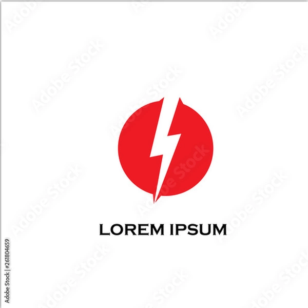 Obraz red storm logo concept