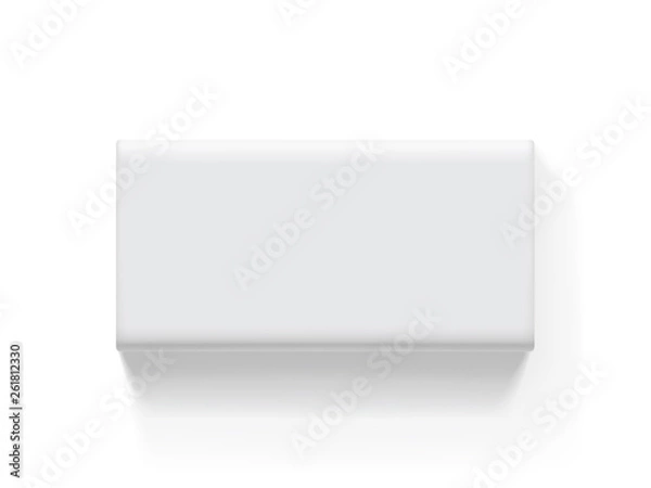 Fototapeta paper packaging on white background mock up