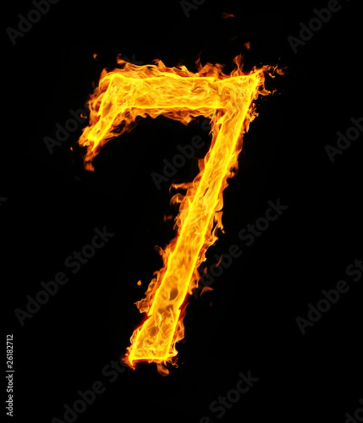 Fototapeta fire figure