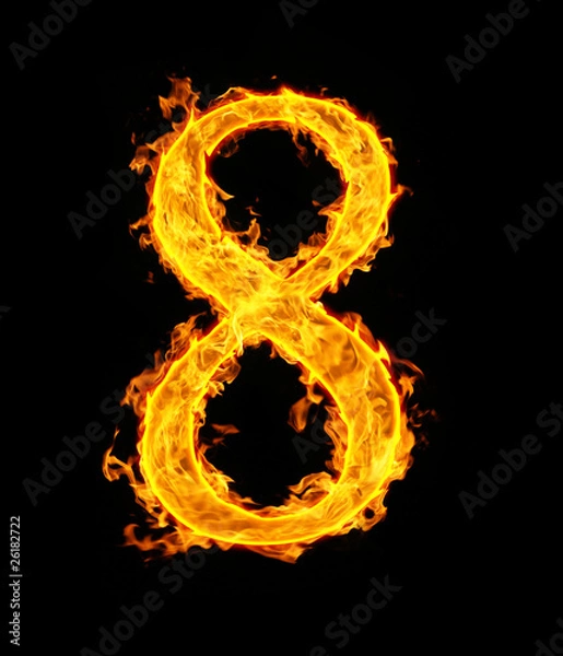 Fototapeta fire figure