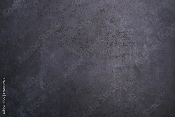 Obraz Black dark stone background texture background Copy space