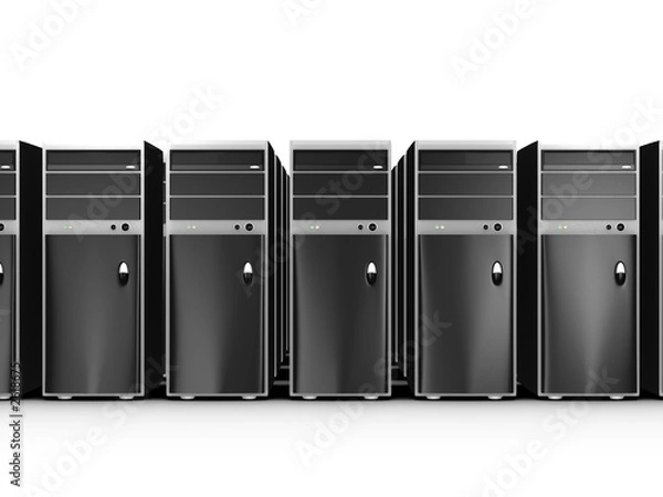Obraz rows of computers