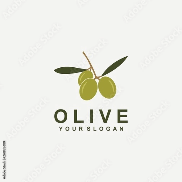 Fototapeta olive logo template