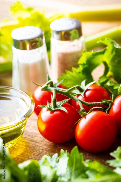 Obraz 野菜サラダを作る