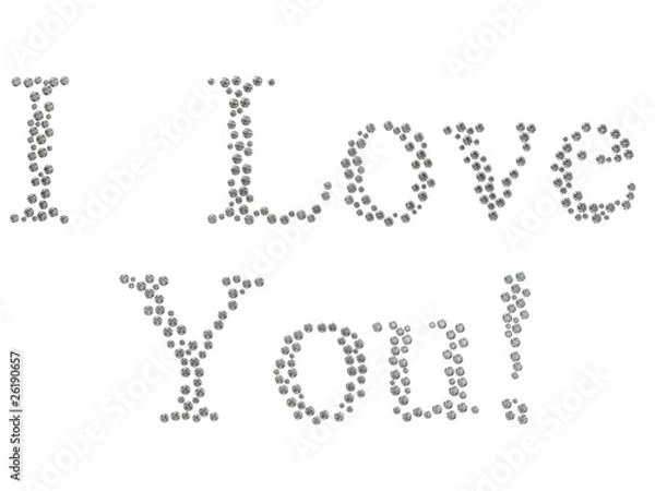 Fototapeta Diamond love