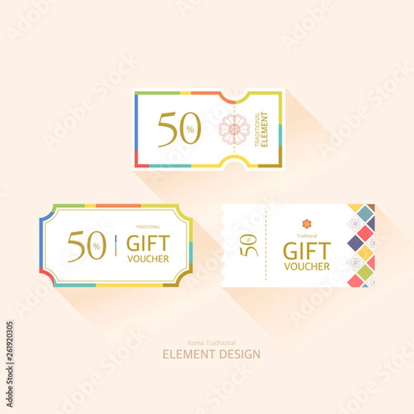 Fototapeta Traditional label design