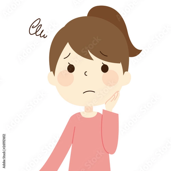 Fototapeta 困る女性