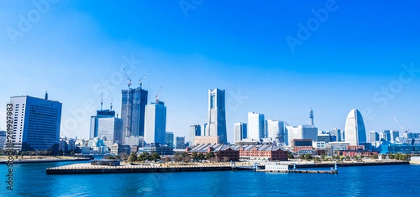 Obraz 横浜　みなとみらい　全景