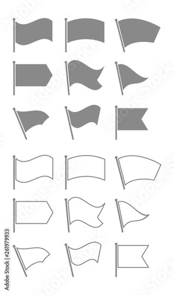 Fototapeta flags icon