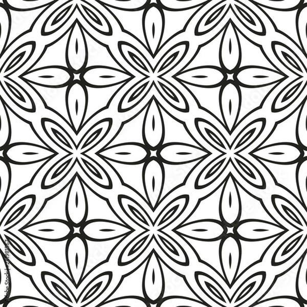 Fototapeta Decorative Geometric Ornament. Seamless Pattern. Vector Illustration. Tribal Ethnic Arabic, Indian, Motif. For Interior Design, Wallpaper