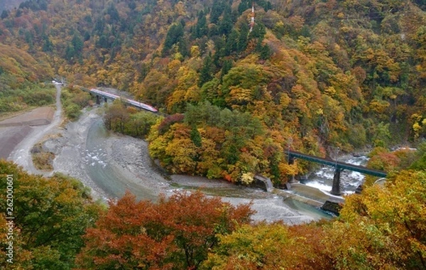 Obraz 《秋田新幹線の風景》秋田県仙北市