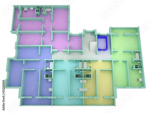 Obraz Floor plan house