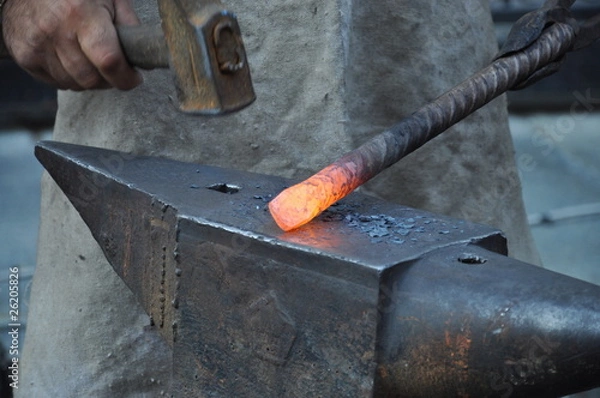 Obraz ferro su incudine