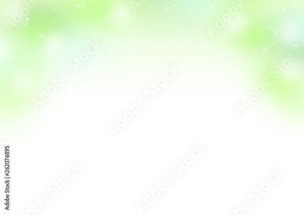 Obraz グリーンの木漏れ日背景