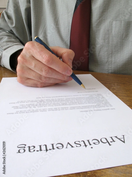 Obraz arbeitsvertrag 4