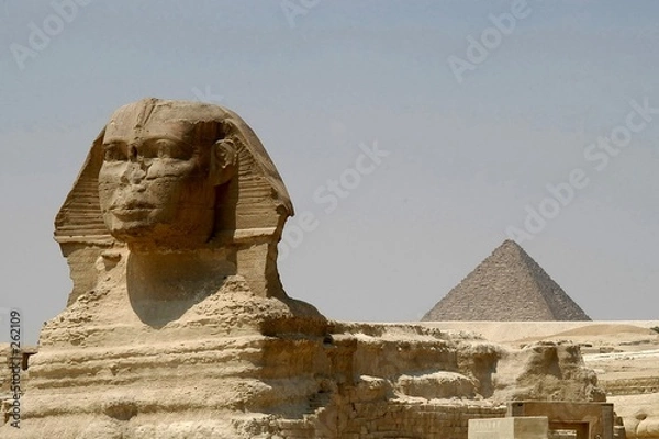 Obraz sphinx and pyramid