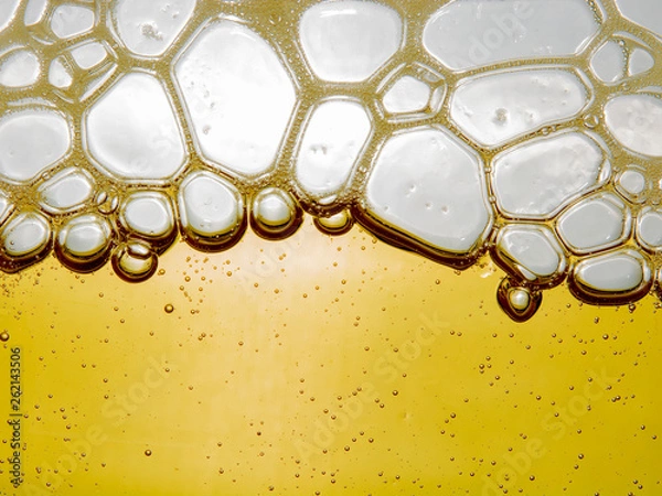 Obraz beer foam close-up