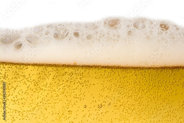 Obraz beer foam close-up
