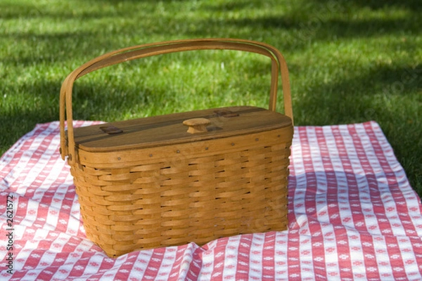 Obraz koszyk piknikowy