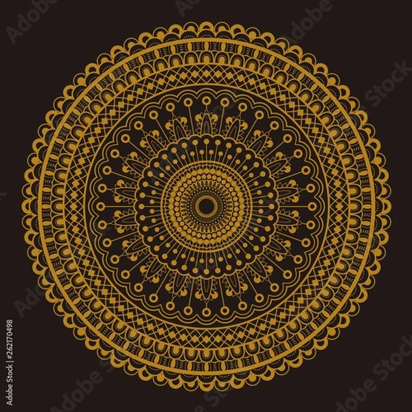 Fototapeta Round motif pattern design
