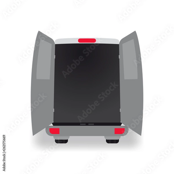 Obraz Moving truck vector illustration