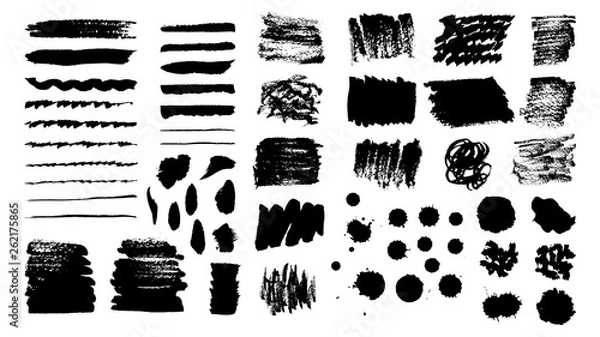 Obraz Dirty ink texture collection.
