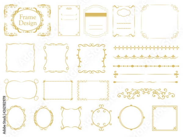Fototapeta エレガントフレームセット2