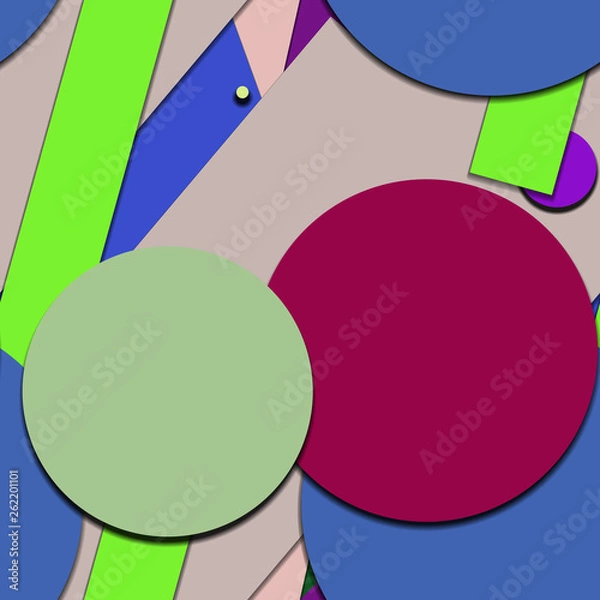 Fototapeta Flat material design - Creative vector trend seamless