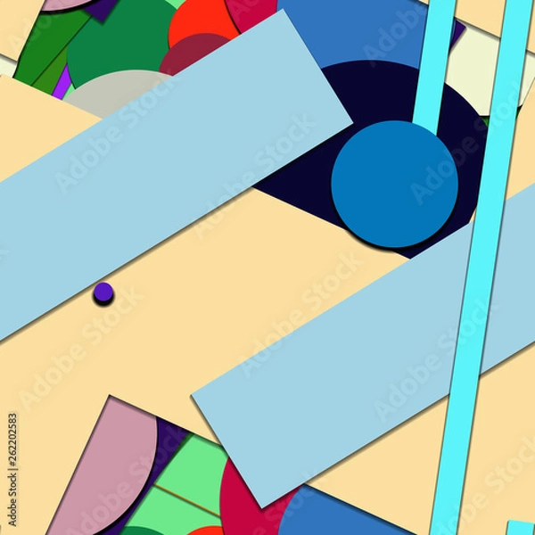 Obraz Flat material design - Creative vector trend seamless