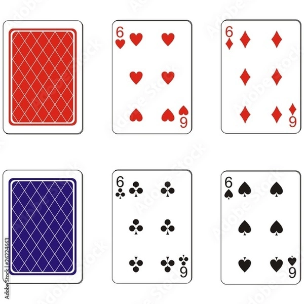Fototapeta Playing card set 07