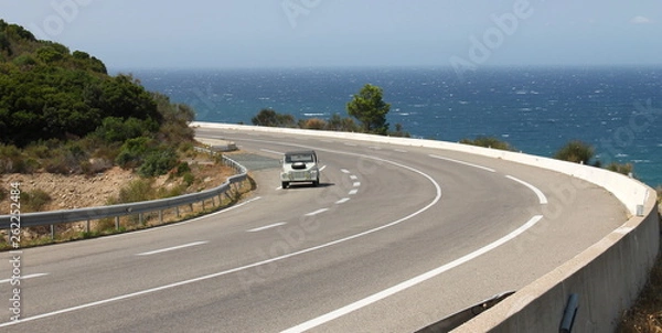 Obraz Corsica,the turn of the road